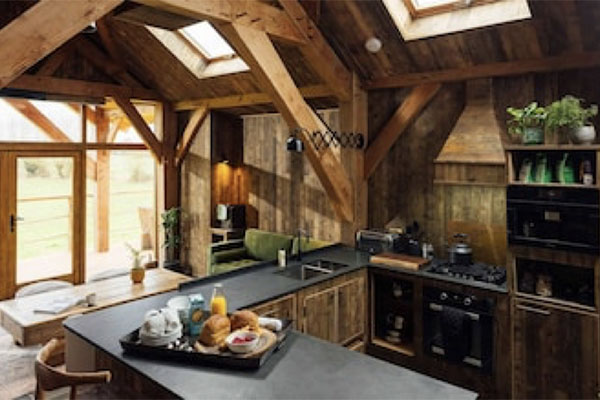 The lodge sleeps up to six people Credit: Canopy & Stars